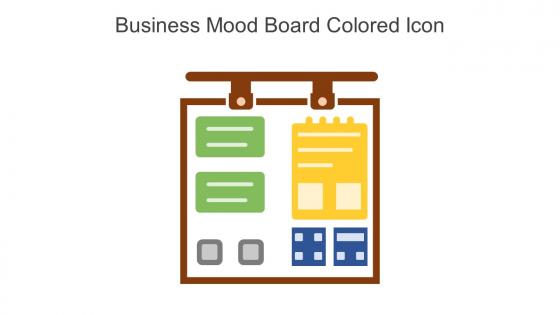 Business Mood Board Colored Icon In Powerpoint Pptx Png And Editable Eps Format