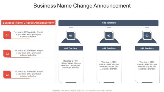 Business Name Change Announcement In Powerpoint And Google Slides Cpb