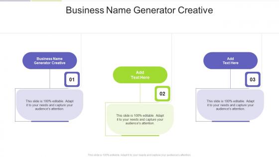 Business Name Generator Creative In Powerpoint And Google Slides Cpb