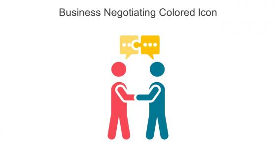 Business Negotiating Colored Icon In Powerpoint Pptx Png And Editable Eps Format