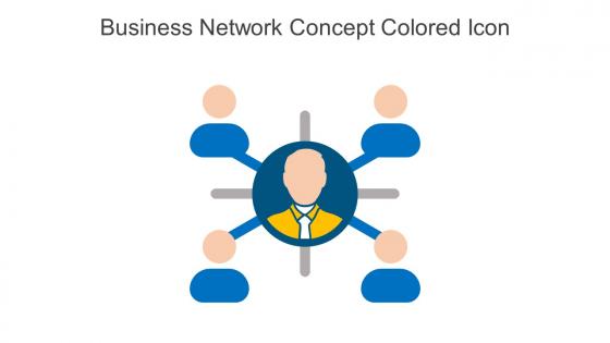 Business Network Concept Colored Icon In Powerpoint Pptx Png And Editable Eps Format
