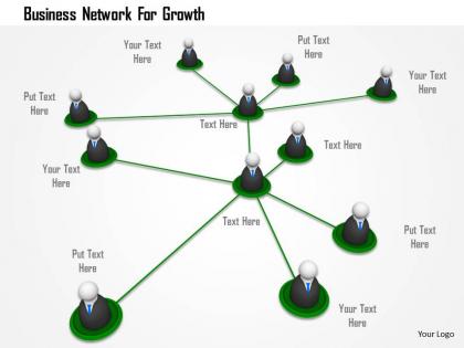 Business network for growth ppt graphics icons