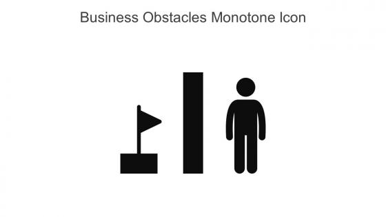 Business Obstacles Monotone Icon In Powerpoint Pptx Png And Editable Eps Format