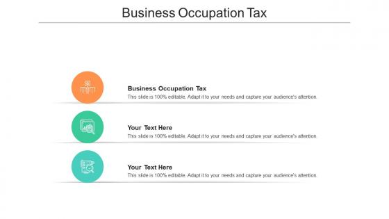 Business occupation tax ppt powerpoint presentation ideas graphics design cpb