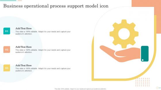 Business Operational Process Support Model Icon