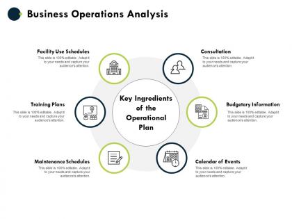 Business operations analysis budgetary information consultation ppt powerpoint presentation