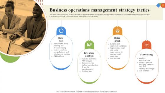 Business Operations Management Strategy Tactics