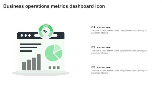 Business Operations Metrics Dashboard Icon