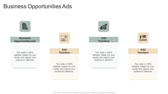 Business Opportunities Ads In Powerpoint And Google Slides Cpb