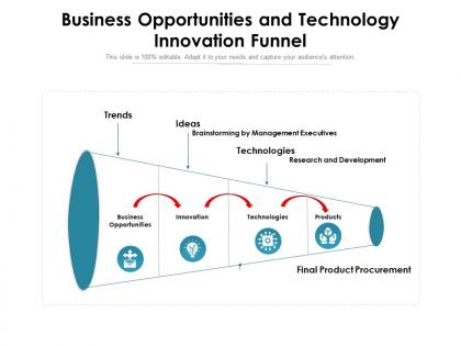 Business opportunities and technology innovation funnel
