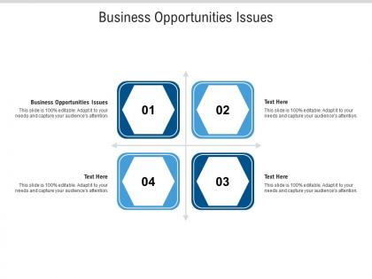 Business opportunities issues ppt powerpoint presentation slides smartart cpb
