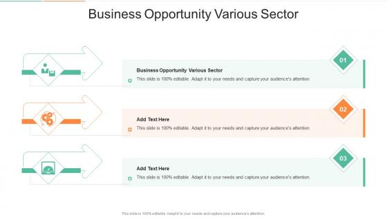 Business Opportunity Various Sector In Powerpoint And Google Slides Cpb