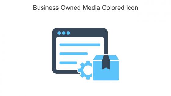 Business Owned Media Colored Icon In Powerpoint Pptx Png And Editable Eps Format