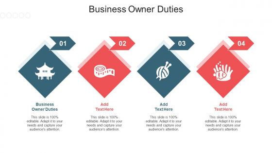 Business Owner Duties Ppt Powerpoint Presentation Gallery Graphics Example Cpb
