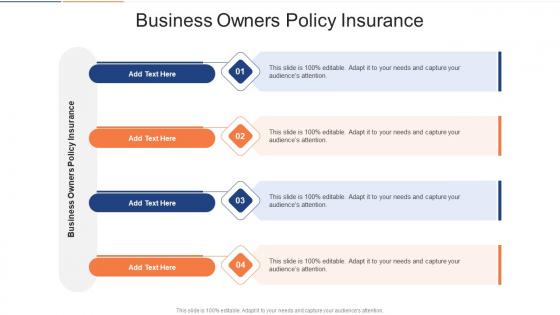 Business Owners Policy Insurance In Powerpoint And Google Slides Cpb