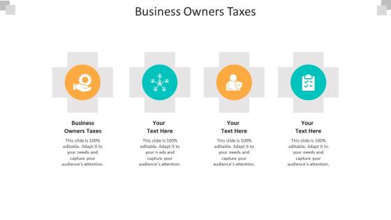 Business owners taxes ppt powerpoint presentation show portfolio cpb
