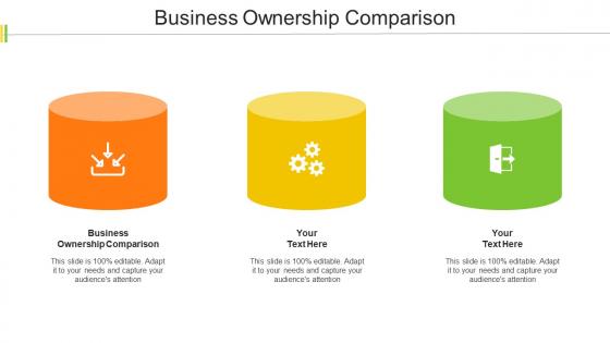 Business Ownership Comparison Ppt Powerpoint Presentation Inspiration Examples Cpb