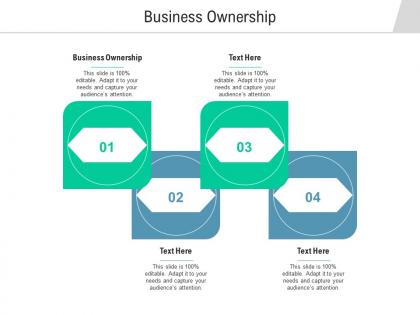 Business ownership ppt powerpoint presentation ideas master slide cpb