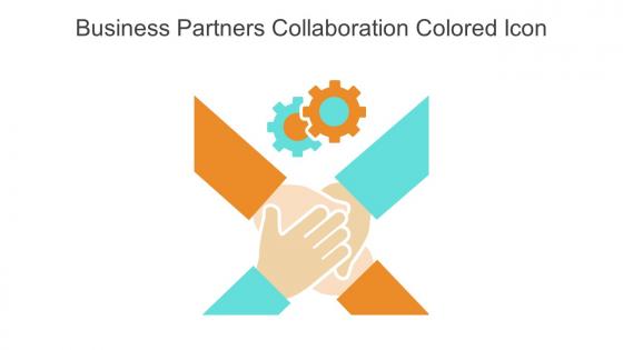 Business Partners Collaboration Colored Icon In Powerpoint Pptx Png And Editable Eps Format