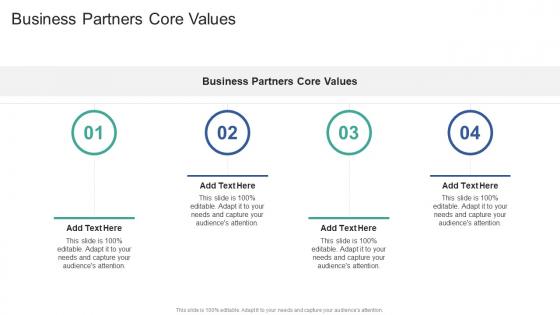 Business Partners Core Values In Powerpoint And Google Slides Cpb