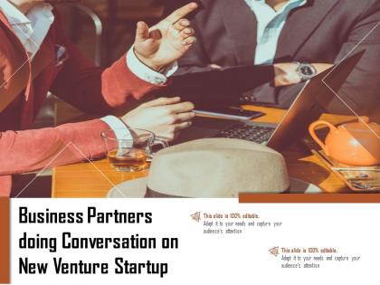 Business partners doing conversation on new venture startup