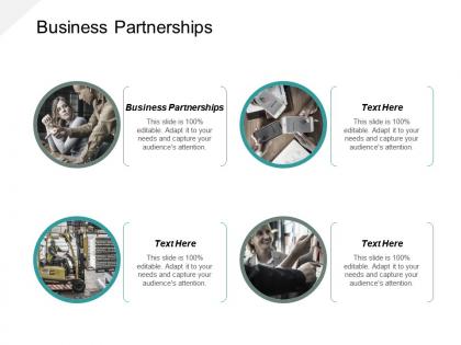 Business partnerships ppt powerpoint presentation ideas objects cpb