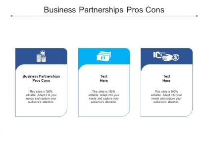 Business partnerships pros cons ppt powerpoint presentation professional structure cpb