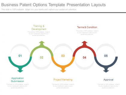Business patent options template presentation layouts