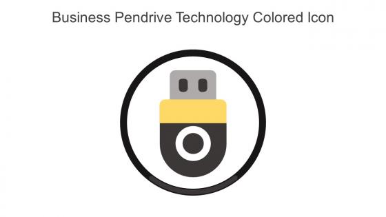 Business Pendrive Technology Colored Icon In Powerpoint Pptx Png And Editable Eps Format