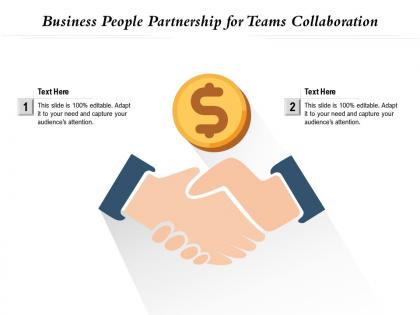 Business people partnership for teams collaboration