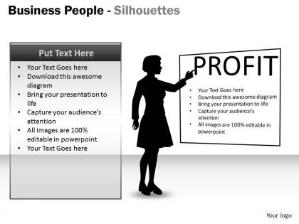 Business people silhouettes ppt 13