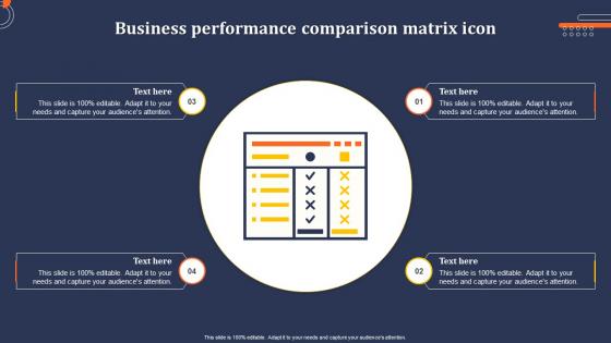 Business Performance Comparison Matrix Icon