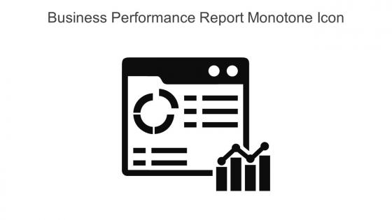 Business Performance Report Monotone Icon In Powerpoint Pptx Png And Editable Eps Format