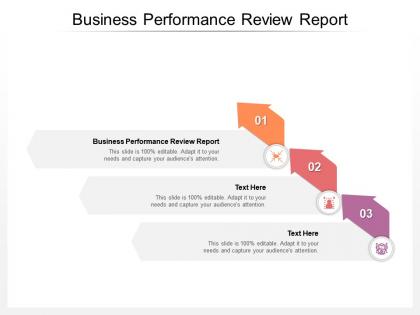 Business performance review report ppt powerpoint presentation show cpb