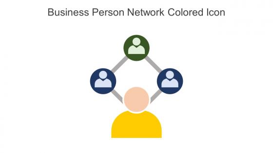 Business Person Network Colored Icon In Powerpoint Pptx Png And Editable Eps Format