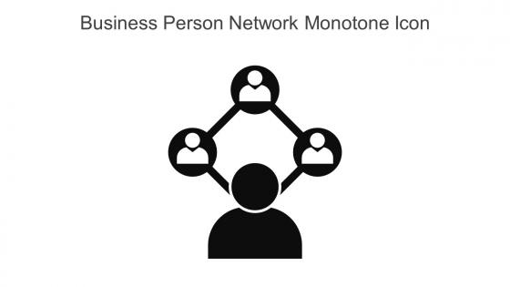 Business Person Network Monotone Icon In Powerpoint Pptx Png And Editable Eps Format