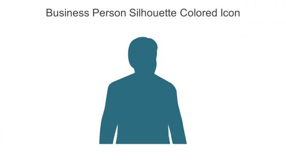 Business Person Silhouette Colored Icon In Powerpoint Pptx Png And Editable Eps Format
