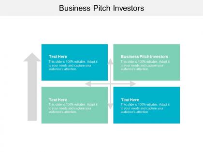 Business pitch investors ppt powerpoint presentation file templates cpb