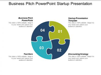 Business pitch powerpoint startup presentation template discounting strategy cpb