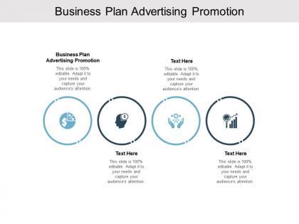 Business plan advertising promotion ppt powerpoint presentation model cpb