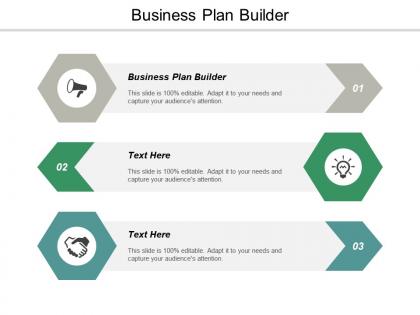 Business plan builder ppt powerpoint presentation file visuals cpb