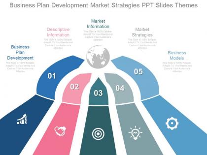 Business plan development market strategies ppt slides themes