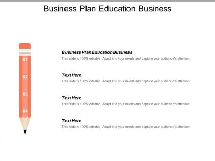 Business plan education business ppt powerpoint presentation icon graphics cpb