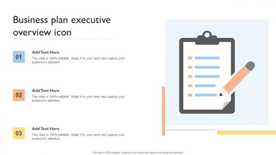 Business Plan Executive Overview Icon