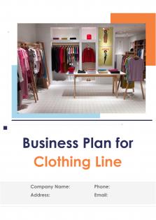 Business Plan For Clothing Line Pdf Word Document