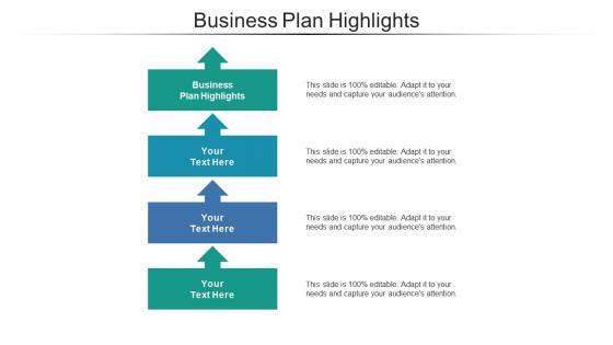 Business plan highlights ppt powerpoint presentation ideas show cpb