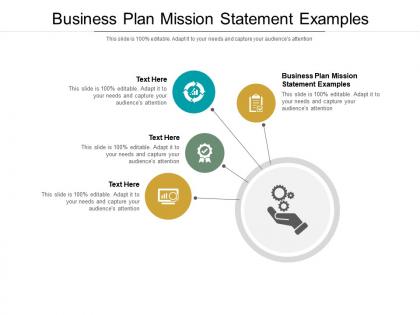 Business plan mission statement examples ppt powerpoint presentation file display cpb