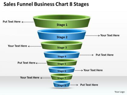 Business Plan Sales Funnel Chart 8 Stages Powerpoint Templates Ppt Backgrounds For Slides 0530