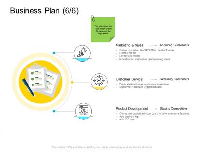 Business plan service company management ppt microsoft