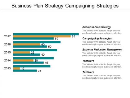 Business plan strategy campaigning strategies expense reduction management cpb
